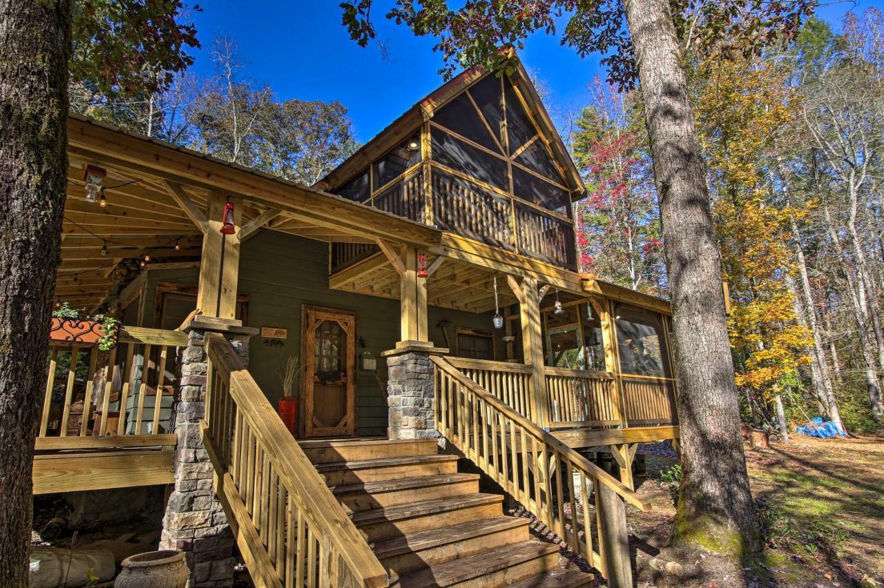 5-Acre North Georgia Mountain Retreat With Creek! Villa Sautee Nacoochee Eksteriør billede