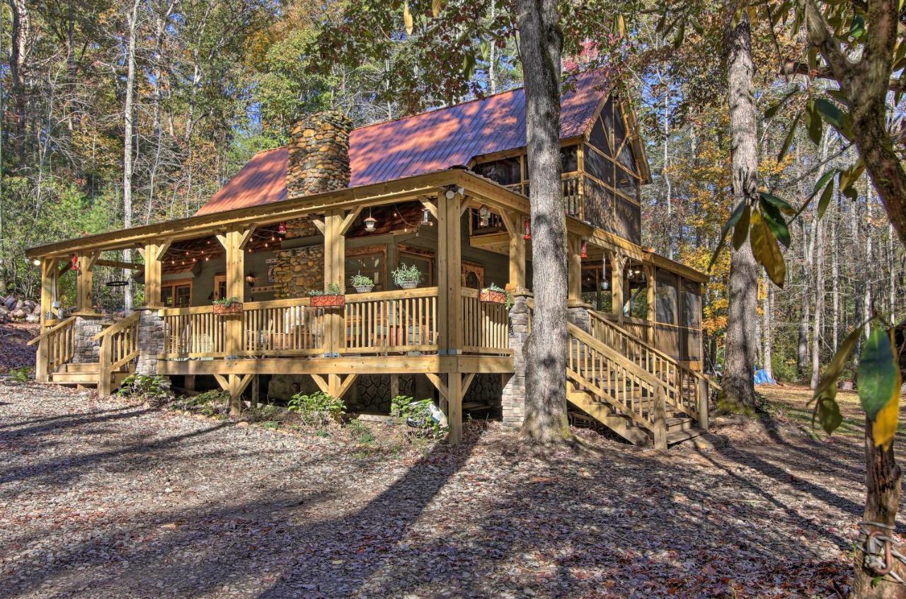 5-Acre North Georgia Mountain Retreat With Creek! Villa Sautee Nacoochee Eksteriør billede