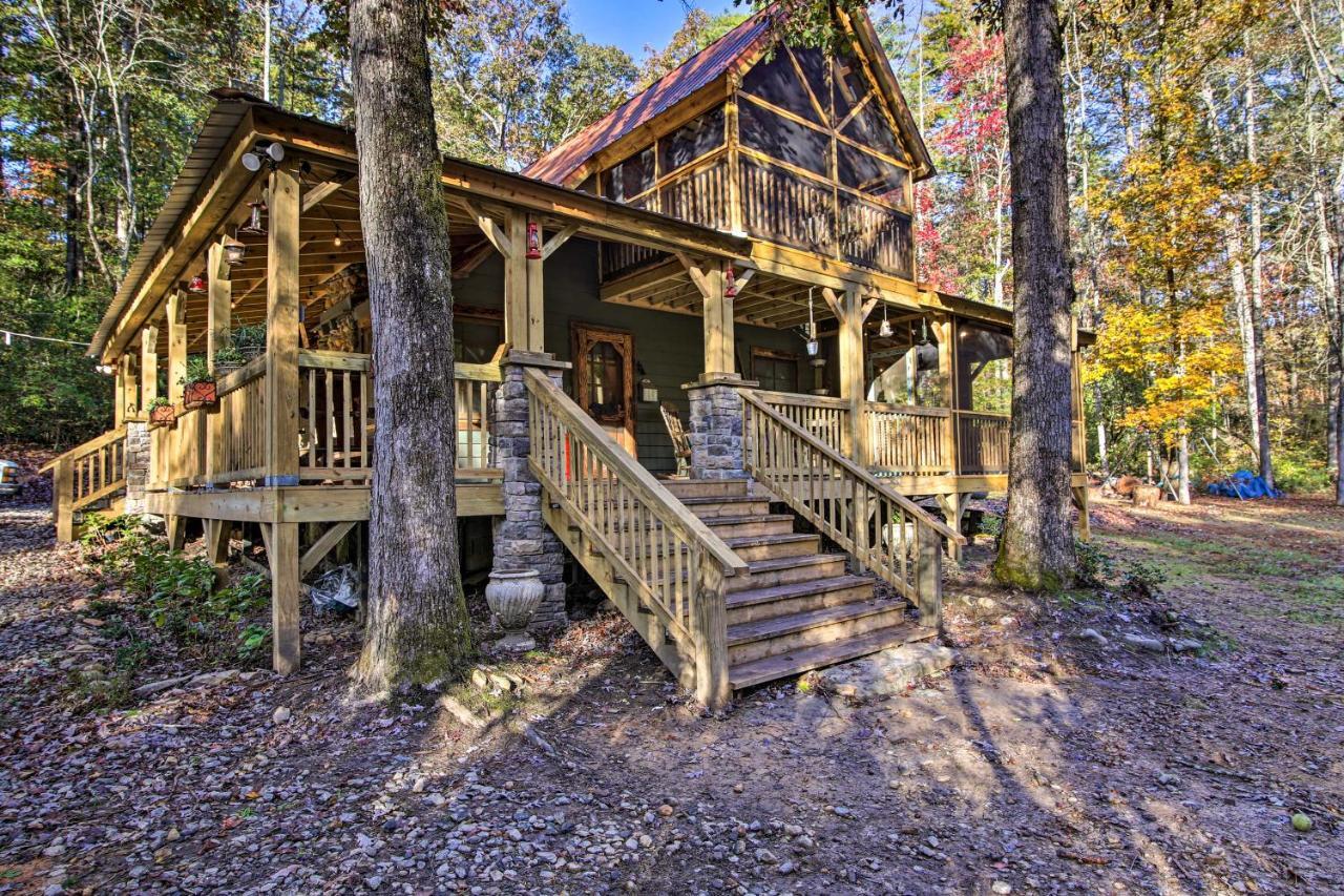 5-Acre North Georgia Mountain Retreat With Creek! Villa Sautee Nacoochee Eksteriør billede