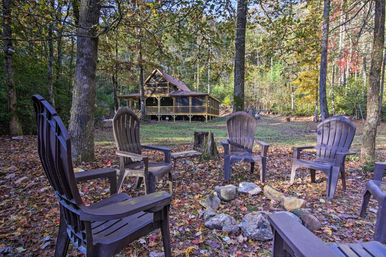 5-Acre North Georgia Mountain Retreat With Creek! Villa Sautee Nacoochee Eksteriør billede